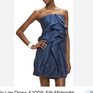 3.1 Philip Lim gorgeous silk midnight blue dress